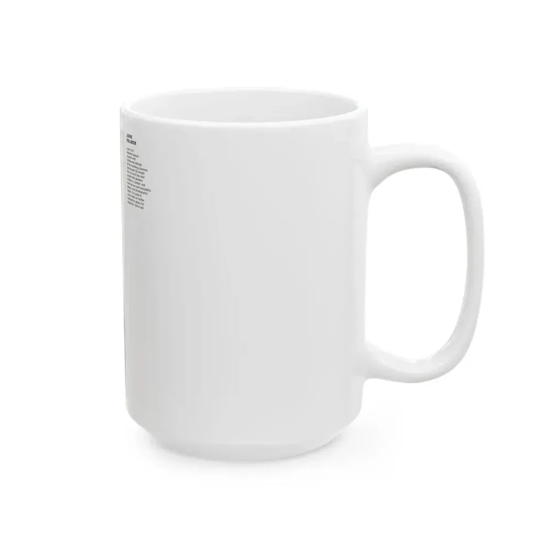 June Palmer #138 - Nude Magazine Spread (Vintage Female Icon) White Coffee Mug - Go Mug Yourself