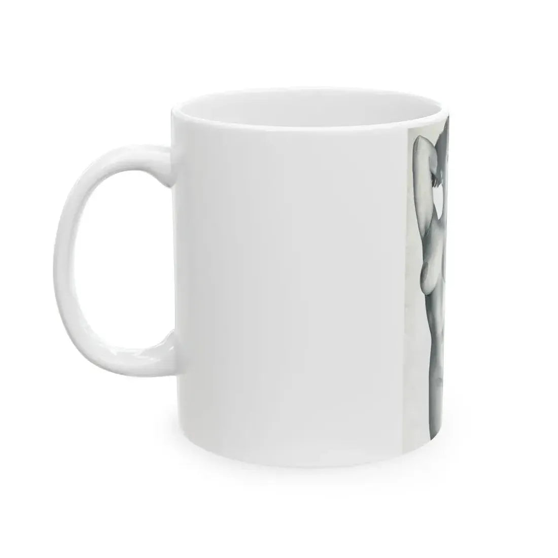 June Palmer #138 - Nude Magazine Spread (Vintage Female Icon) White Coffee Mug - Go Mug Yourself
