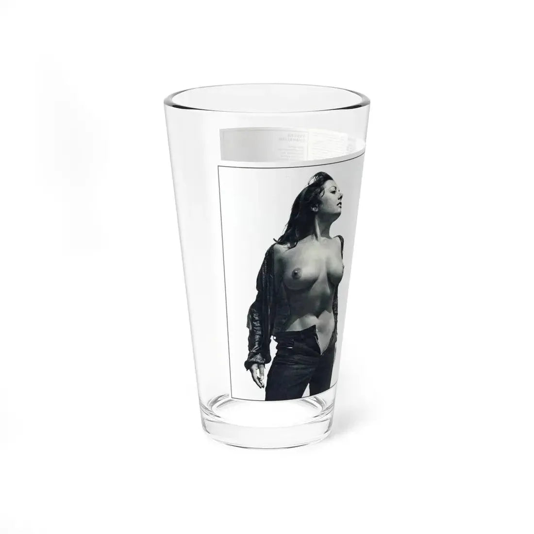 June Palmer #139 - Topless Magazine Spread (Vintage Female Icon) Pint Glass 16oz - Go Mug Yourself