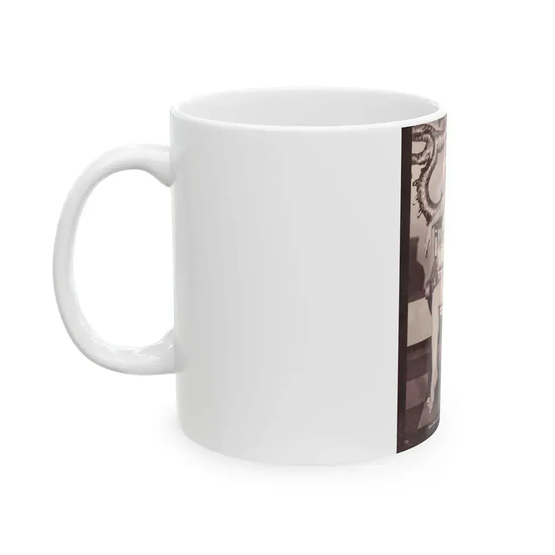 June Palmer #141 - Nude (Vintage Female Icon) White Coffee Mug - Go Mug Yourself