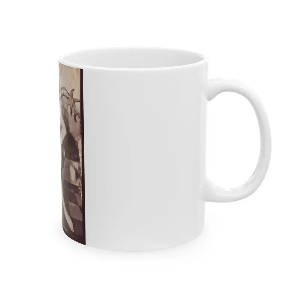 June Palmer #141 - Nude (Vintage Female Icon) White Coffee Mug - Go Mug Yourself