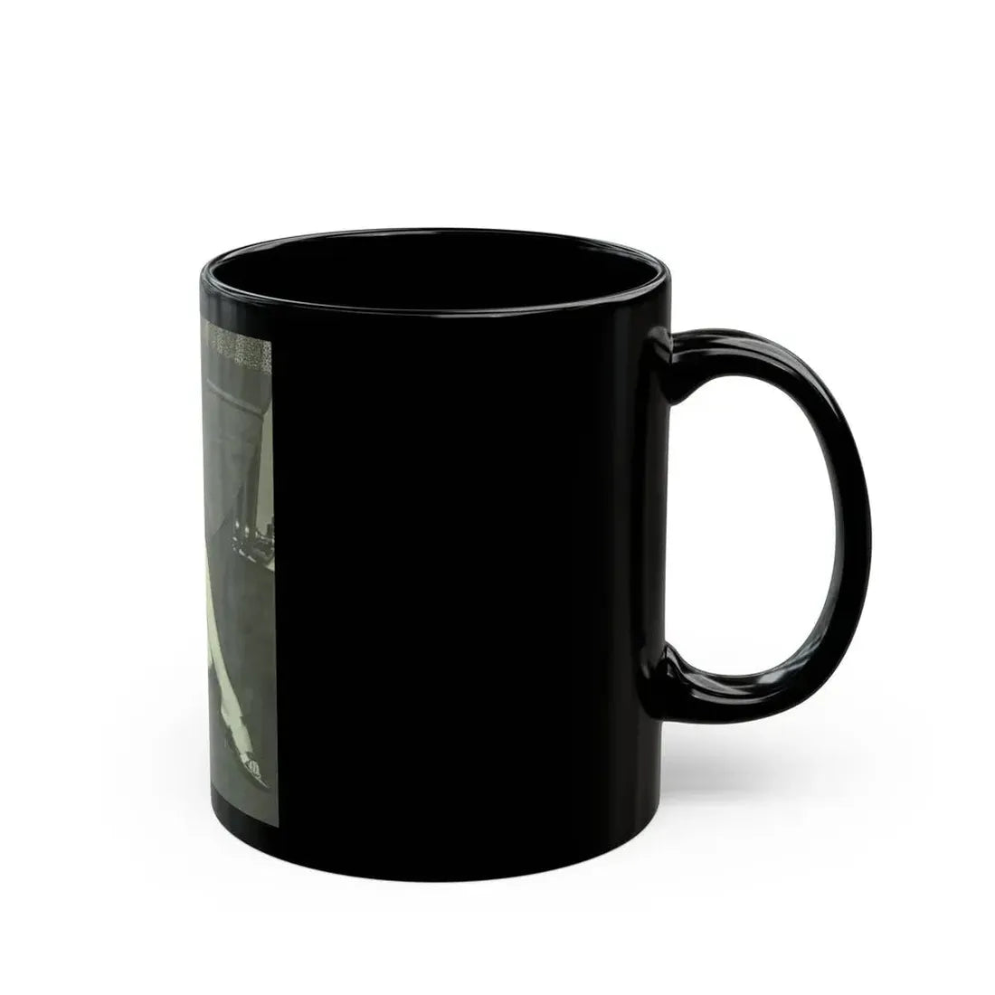 June Palmer #147 - Topless (Vintage Female Icon) Black Coffee Mug - Go Mug Yourself