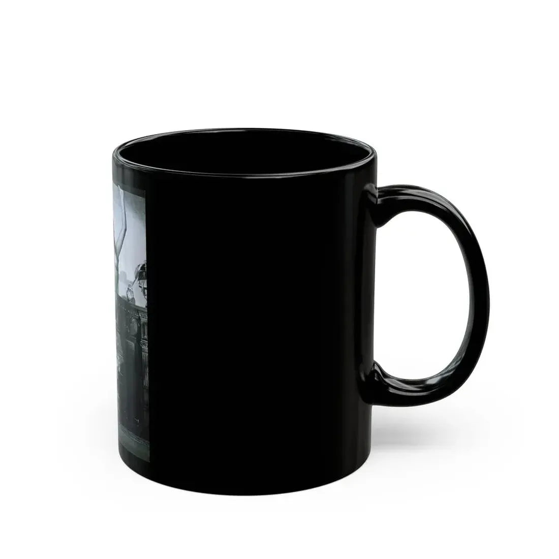 June Palmer #148 - Topless (Vintage Female Icon) Black Coffee Mug - Go Mug Yourself