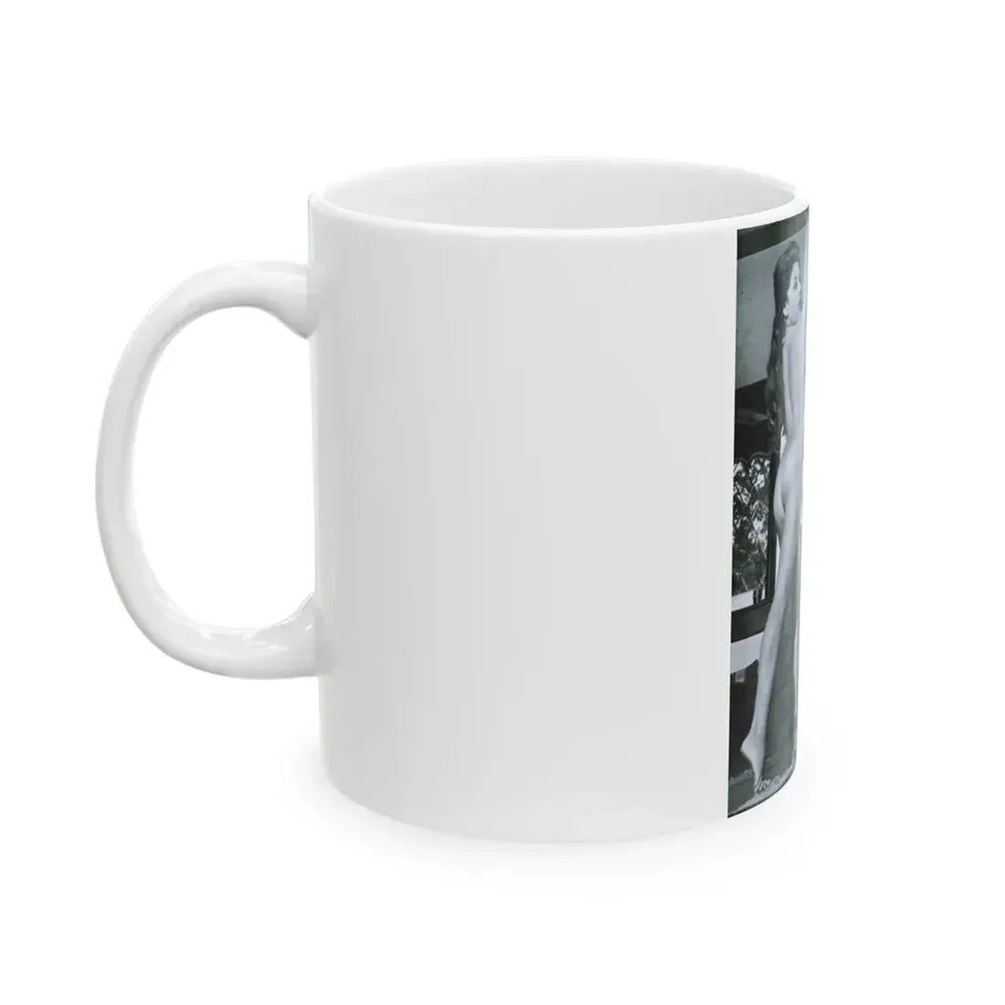 June Palmer #148 - Topless (Vintage Female Icon) White Coffee Mug - Go Mug Yourself