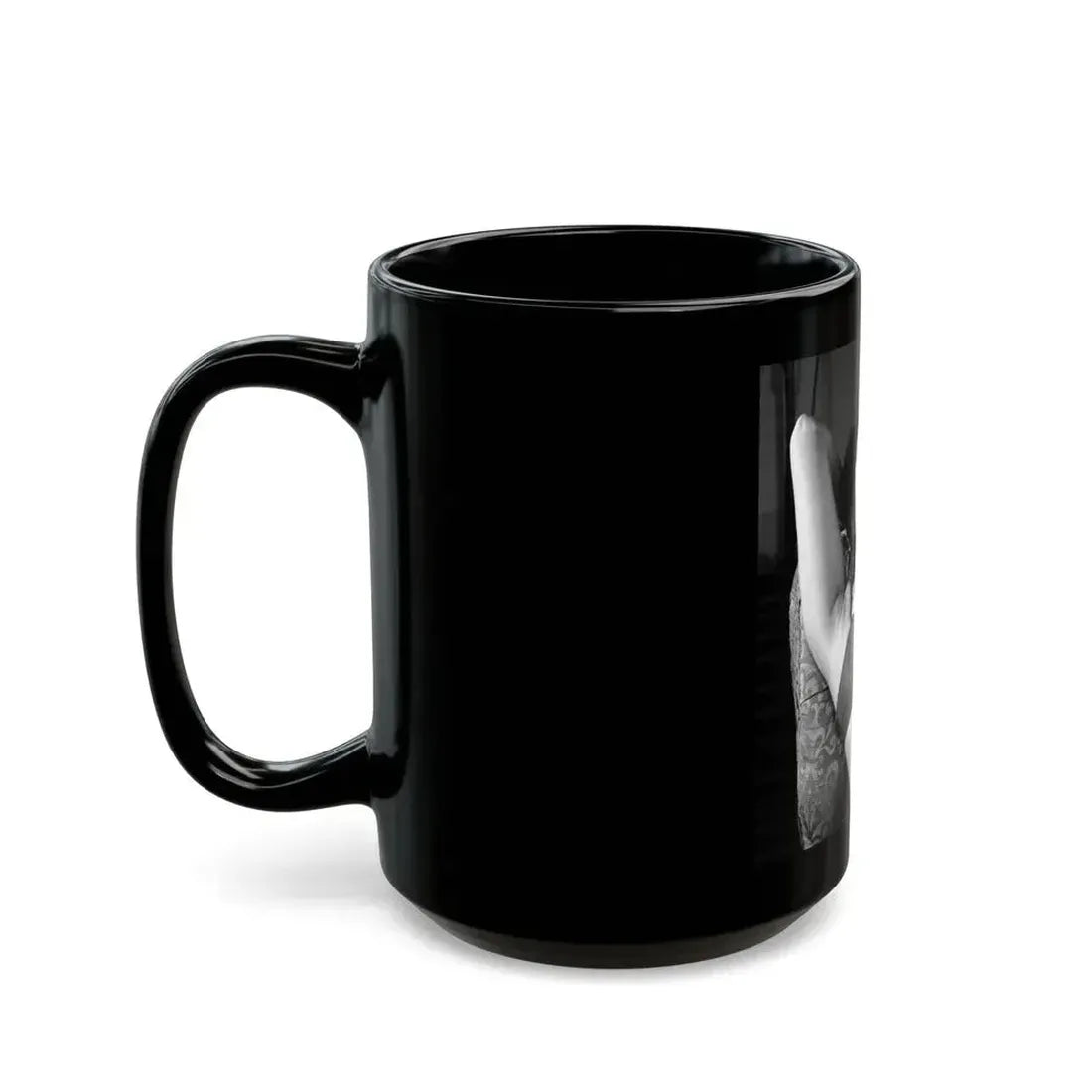 June Palmer #15 - Topless (Vintage Female Icon) Black Coffee Mug - Go Mug Yourself