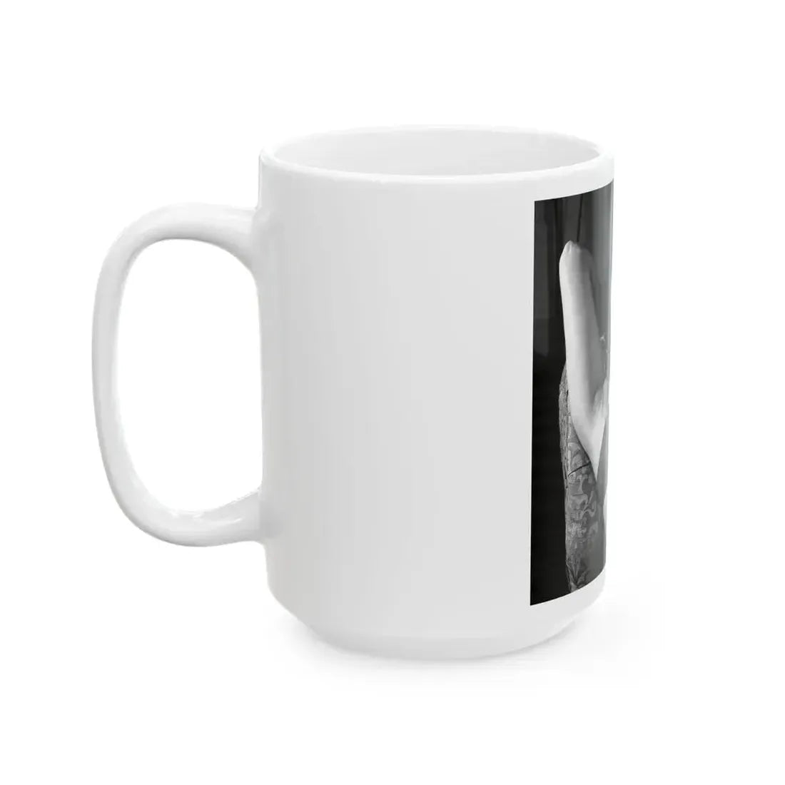 June Palmer #15 - Topless (Vintage Female Icon) White Coffee Mug - Go Mug Yourself