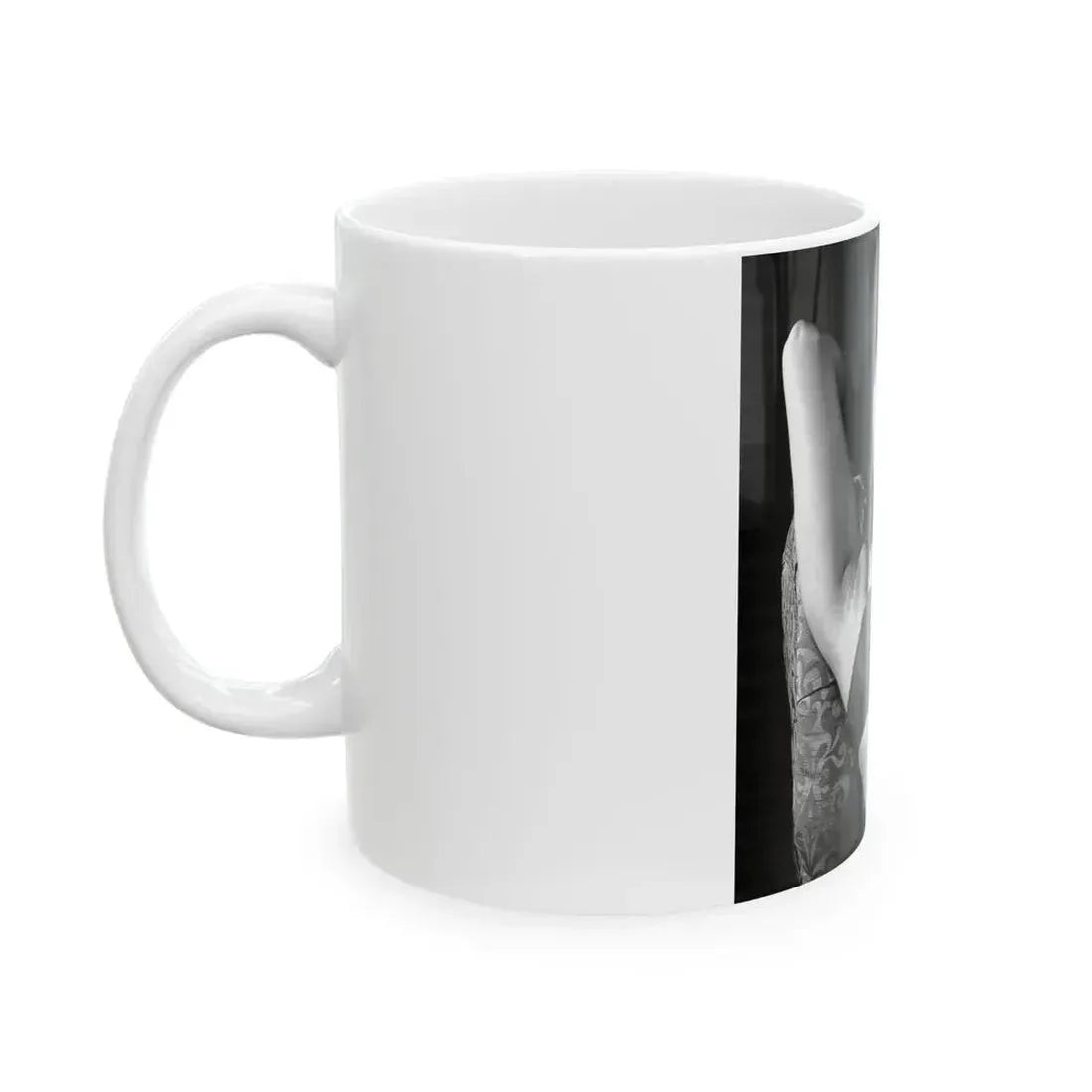 June Palmer #15 - Topless (Vintage Female Icon) White Coffee Mug - Go Mug Yourself