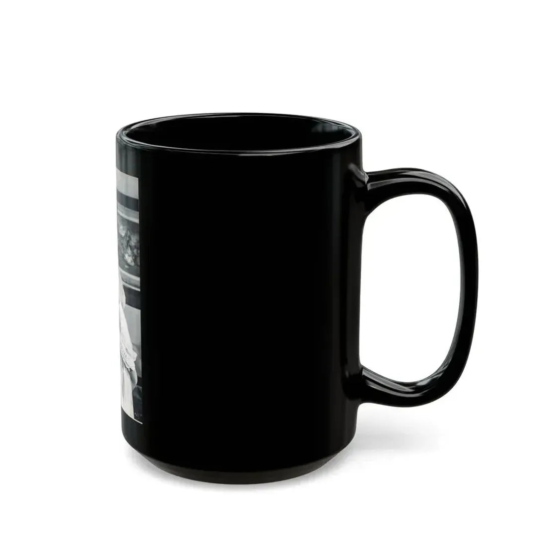 June Palmer #150 - Topless (Vintage Female Icon) Black Coffee Mug - Go Mug Yourself