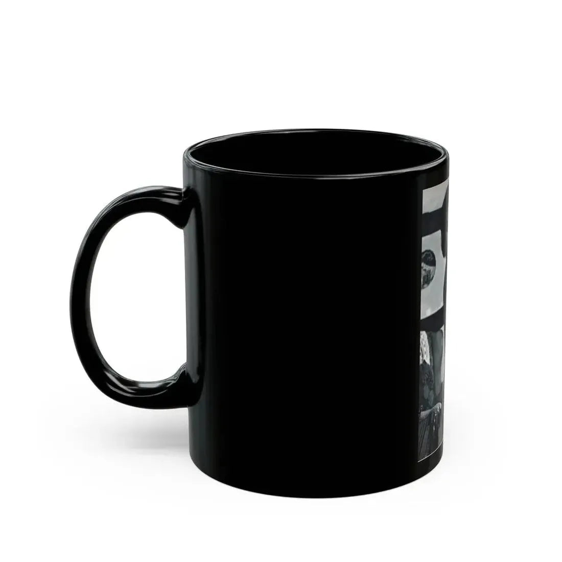 June Palmer #150 - Topless (Vintage Female Icon) Black Coffee Mug - Go Mug Yourself