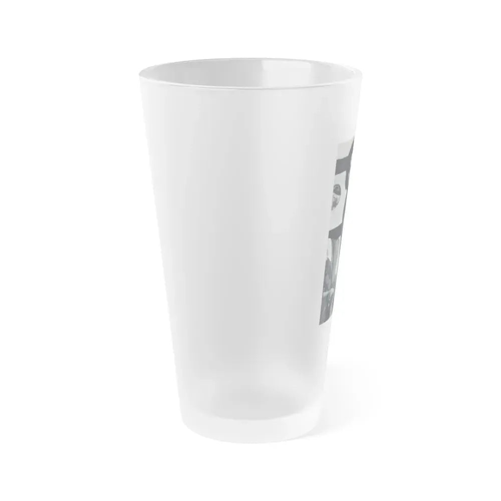 June Palmer #150 - Topless (Vintage Female Icon) Frosted Pint Glass 16oz - Go Mug Yourself