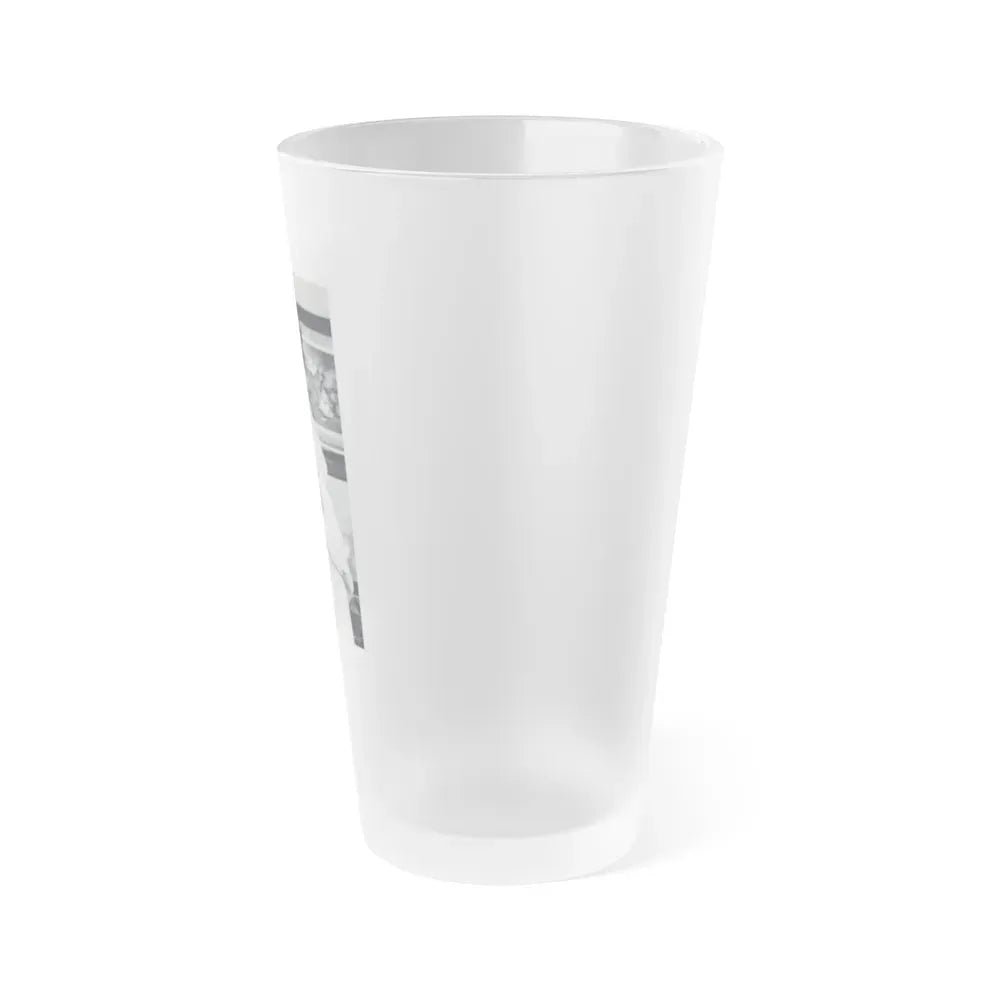 June Palmer #150 - Topless (Vintage Female Icon) Frosted Pint Glass 16oz - Go Mug Yourself