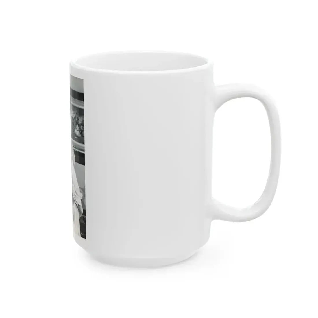 June Palmer #150 - Topless (Vintage Female Icon) White Coffee Mug - Go Mug Yourself
