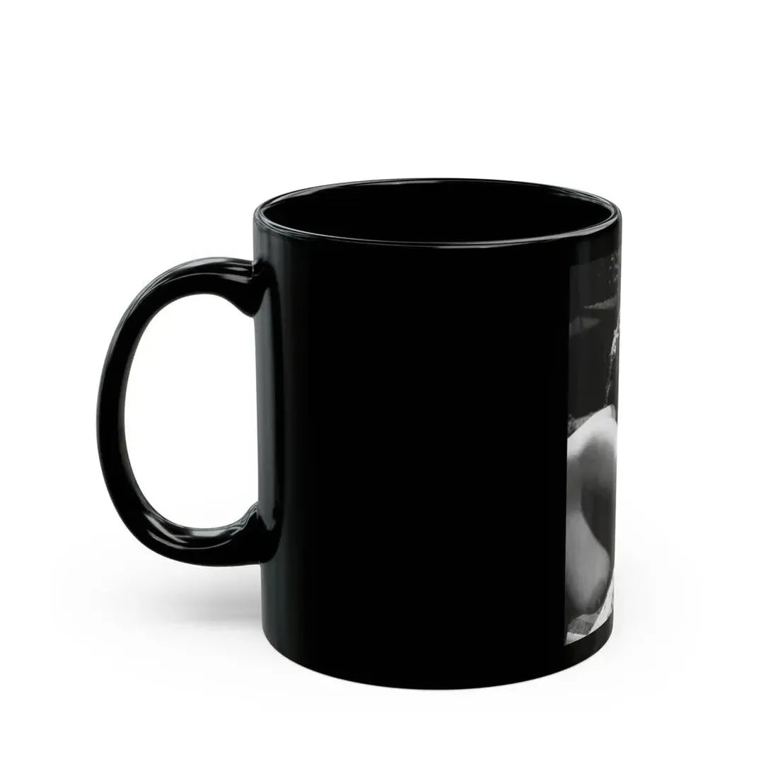 June Palmer #153 - Topless (Vintage Female Icon) Black Coffee Mug - Go Mug Yourself