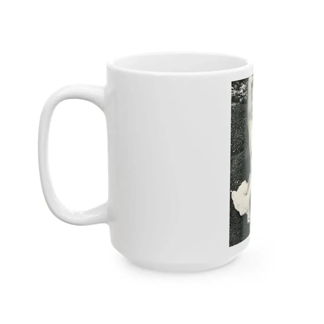June Palmer #154 - Topless (Vintage Female Icon) White Coffee Mug - Go Mug Yourself