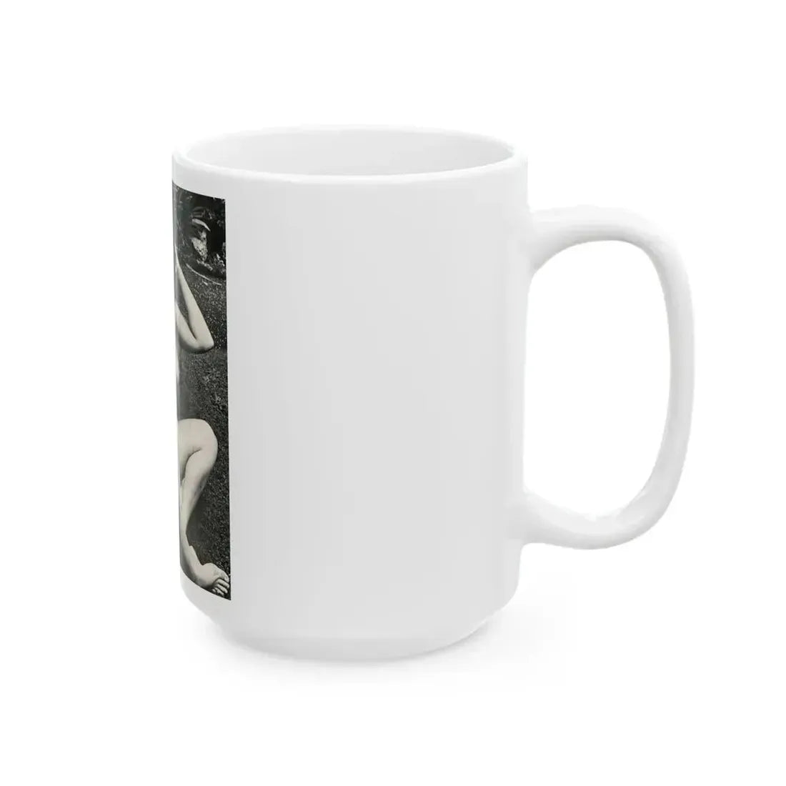 June Palmer #154 - Topless (Vintage Female Icon) White Coffee Mug - Go Mug Yourself