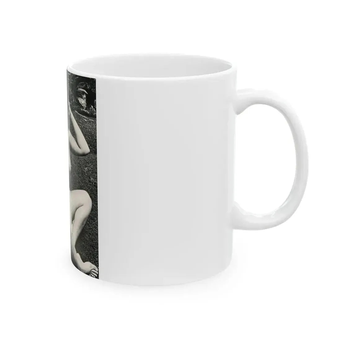 June Palmer #154 - Topless (Vintage Female Icon) White Coffee Mug - Go Mug Yourself