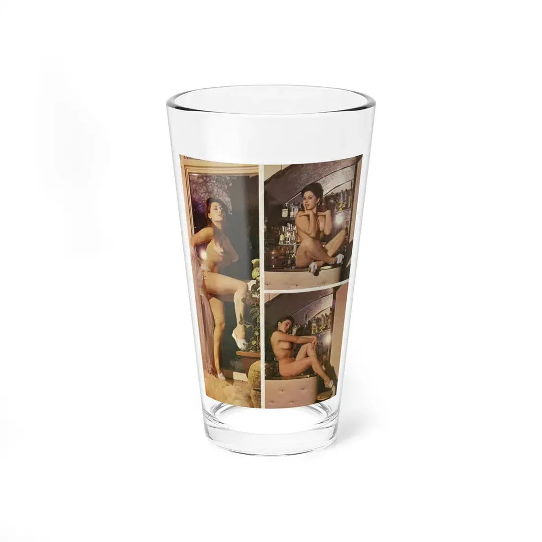 June Palmer #169 - Topless Mag. Spread (Vintage Female Icon) Pint Glass 16oz 16oz - Go Mug Yourself