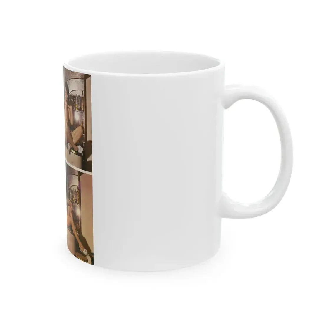 June Palmer #169 - Topless Mag. Spread (Vintage Female Icon) White Coffee Mug - Go Mug Yourself