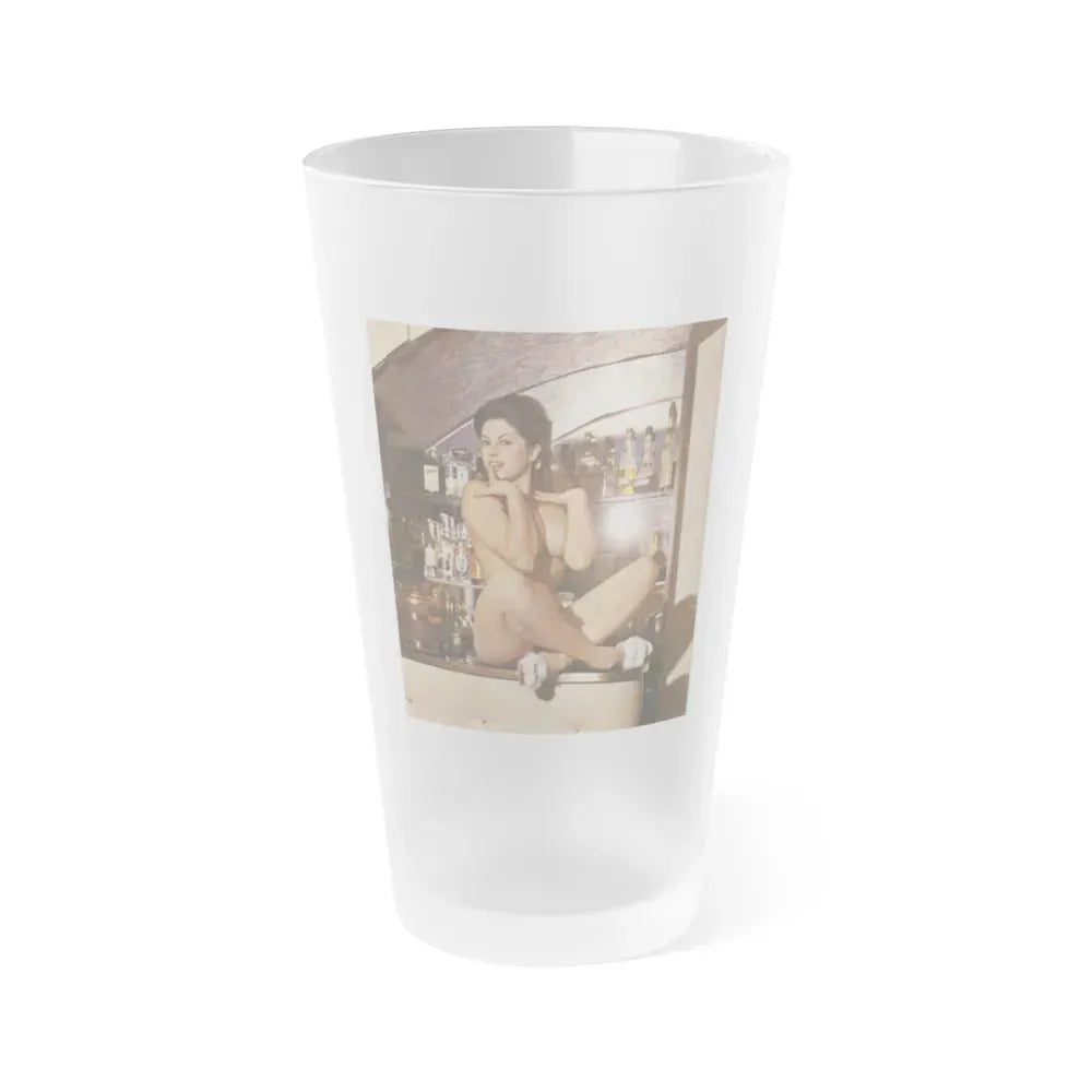 June Palmer #171 (Vintage Female Icon) Frosted Pint Glass 16oz 16oz Frosted - Go Mug Yourself