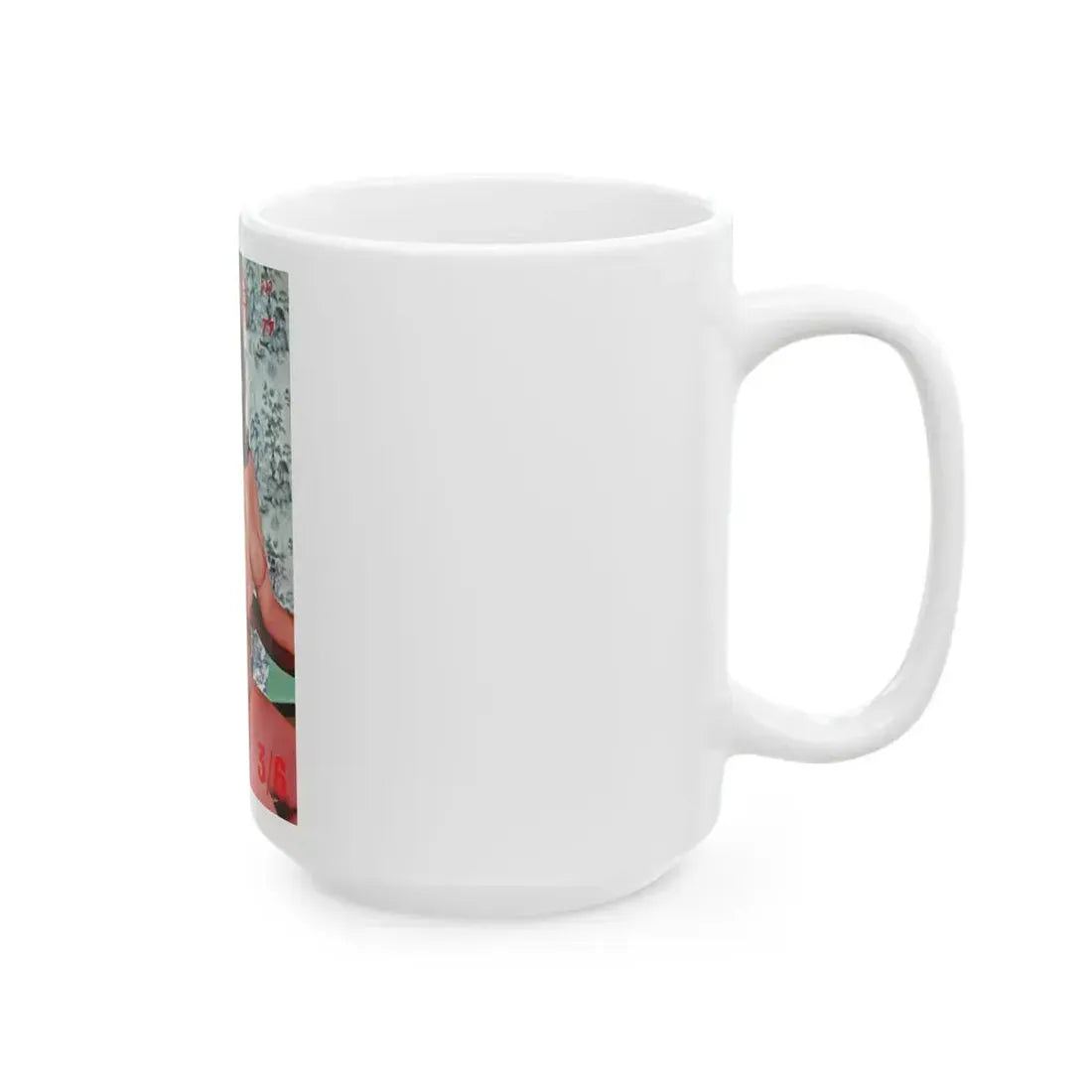 June Palmer #174 - Topless (Vintage Female Icon) White Coffee Mug - Go Mug Yourself