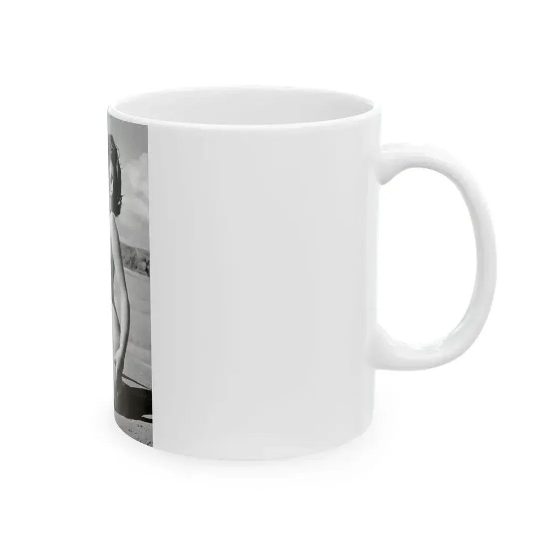 June Palmer #175 - Topless (Vintage Female Icon) White Coffee Mug - Go Mug Yourself
