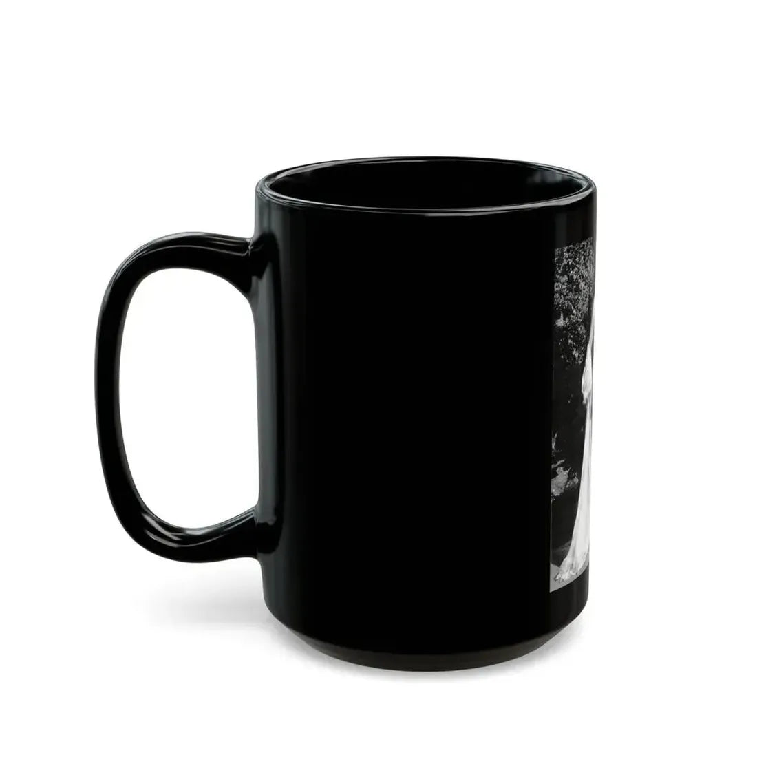 June Palmer #176 - Topless (Vintage Female Icon) Black Coffee Mug - Go Mug Yourself