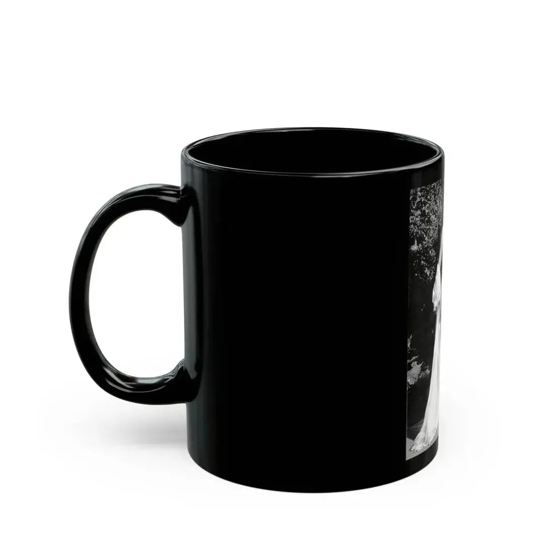 June Palmer #176 - Topless (Vintage Female Icon) Black Coffee Mug - Go Mug Yourself