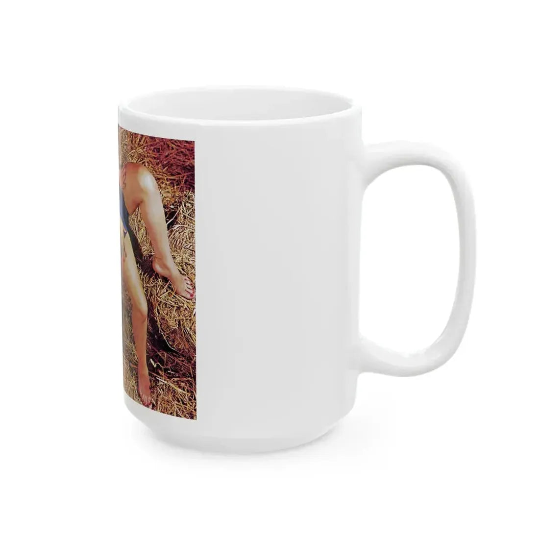 June Palmer #177 - Topless (Vintage Female Icon) White Coffee Mug - Go Mug Yourself