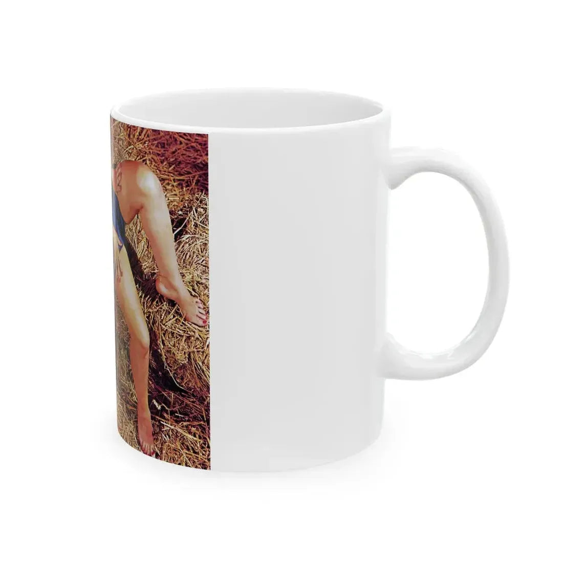 June Palmer #177 - Topless (Vintage Female Icon) White Coffee Mug - Go Mug Yourself