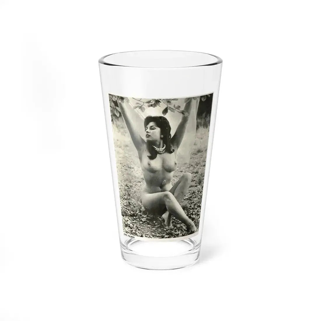 June Palmer #178 - Topless (Vintage Female Icon) Pint Glass 16oz 16oz - Go Mug Yourself