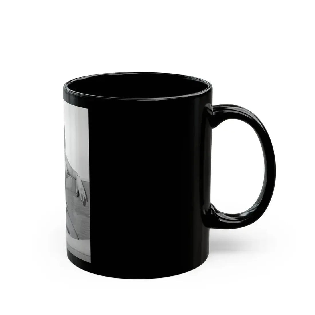 June Palmer #180 - Topless (Vintage Female Icon) Black Coffee Mug - Go Mug Yourself