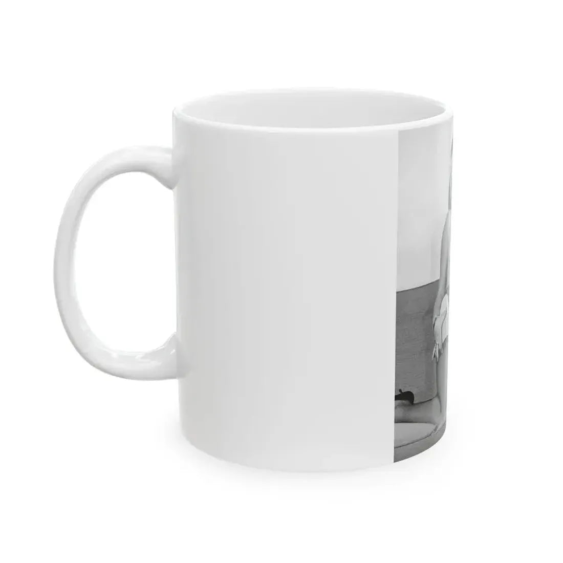 June Palmer #180 - Topless (Vintage Female Icon) White Coffee Mug - Go Mug Yourself