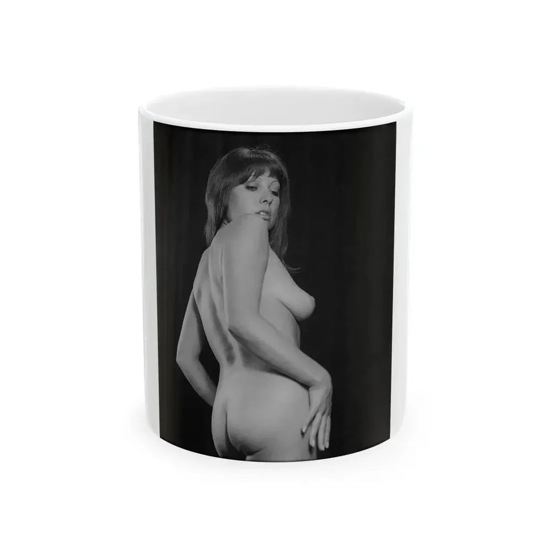 June Palmer #181 - Topless (Vintage Female Icon) White Coffee Mug 11oz - Go Mug Yourself