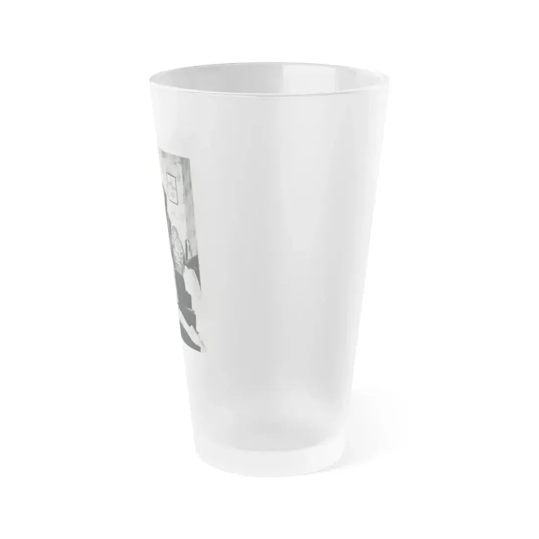 June Palmer #182 - Topless (Vintage Female Icon) Frosted Pint Glass 16oz - Go Mug Yourself