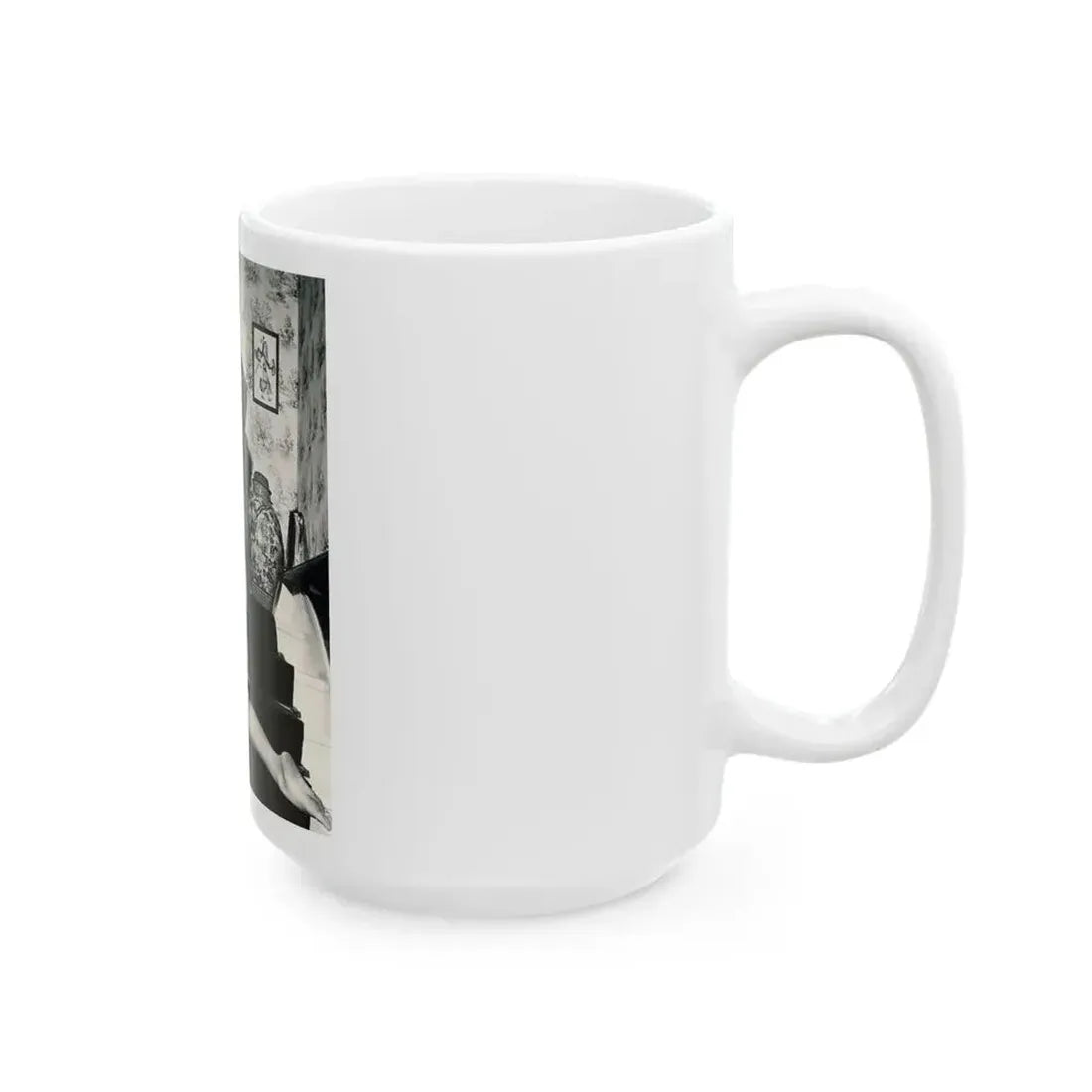 June Palmer #182 - Topless (Vintage Female Icon) White Coffee Mug - Go Mug Yourself