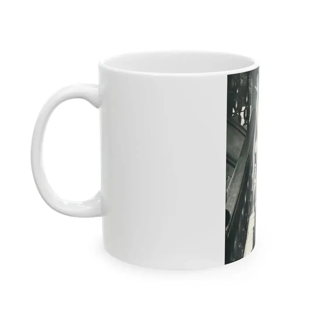 June Palmer #182 - Topless (Vintage Female Icon) White Coffee Mug - Go Mug Yourself