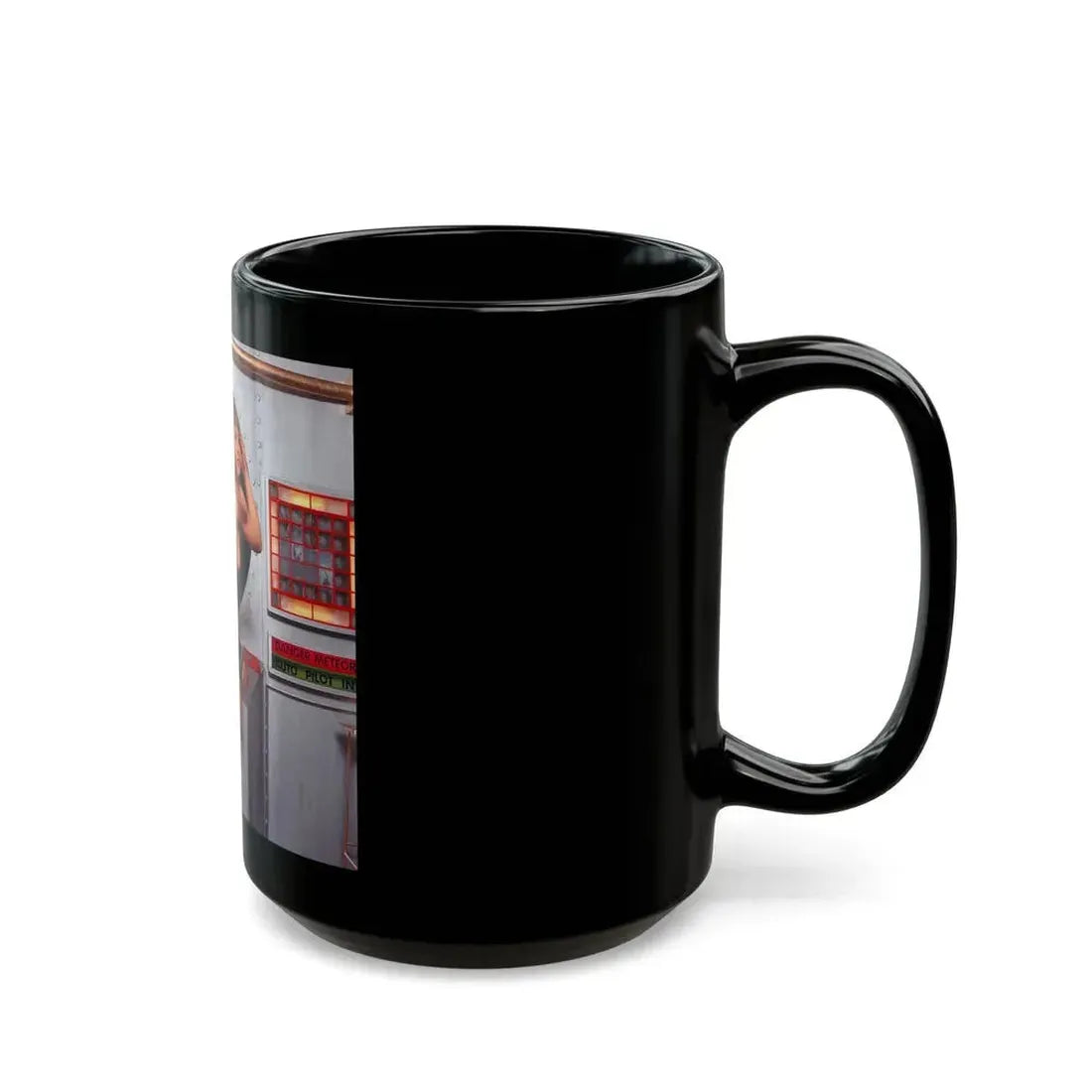 June Palmer #183 - Topless (Vintage Female Icon) Black Coffee Mug - Go Mug Yourself