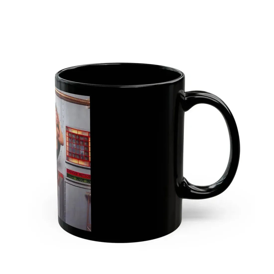 June Palmer #183 - Topless (Vintage Female Icon) Black Coffee Mug - Go Mug Yourself