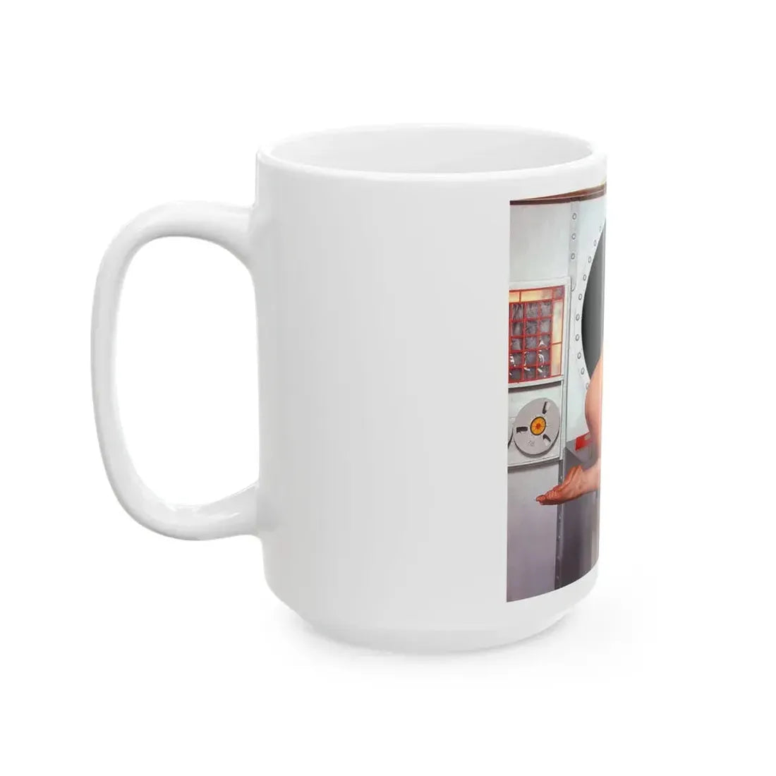 June Palmer #183 - Topless (Vintage Female Icon) White Coffee Mug - Go Mug Yourself