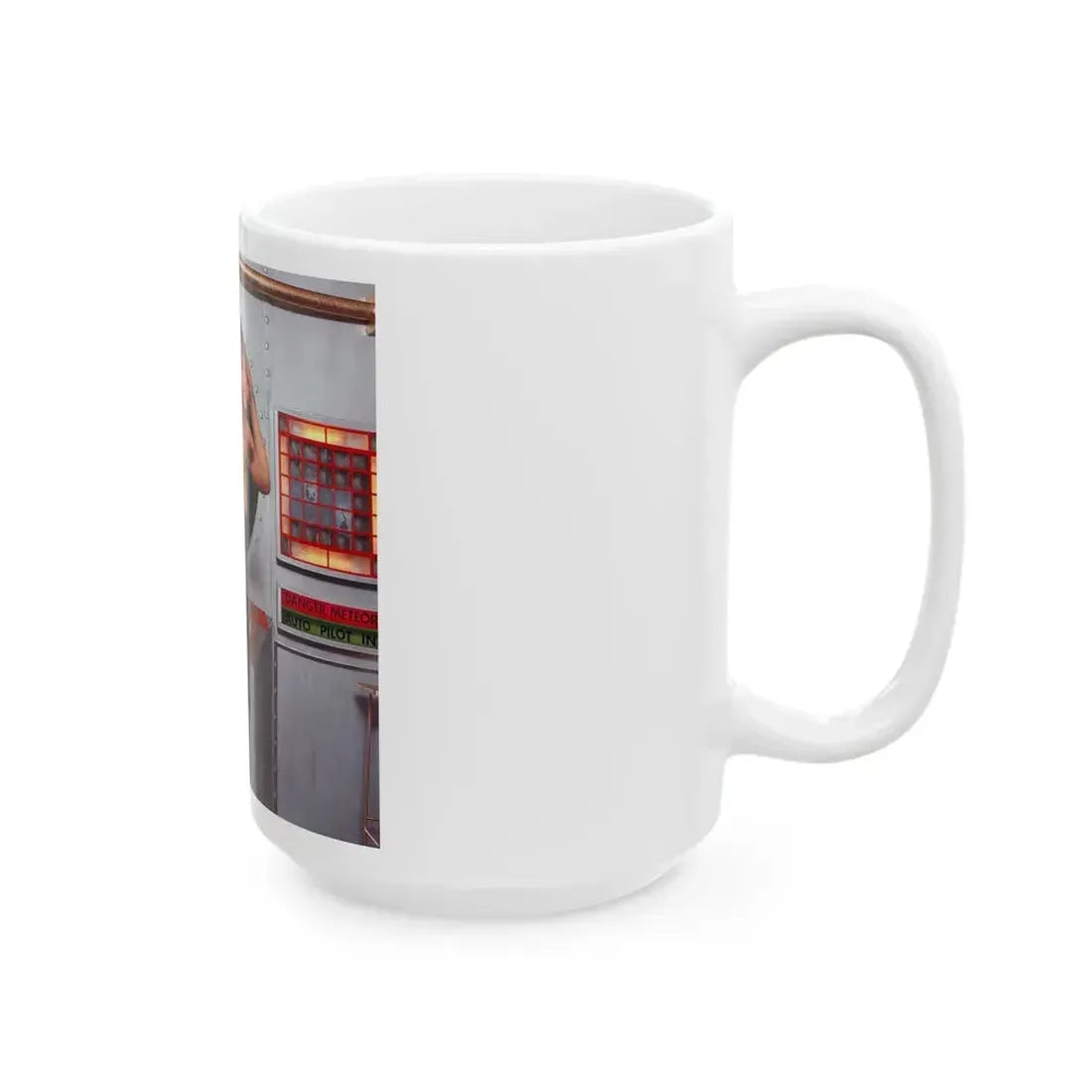 June Palmer #183 - Topless (Vintage Female Icon) White Coffee Mug - Go Mug Yourself
