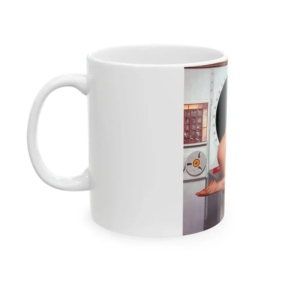 June Palmer #183 - Topless (Vintage Female Icon) White Coffee Mug - Go Mug Yourself