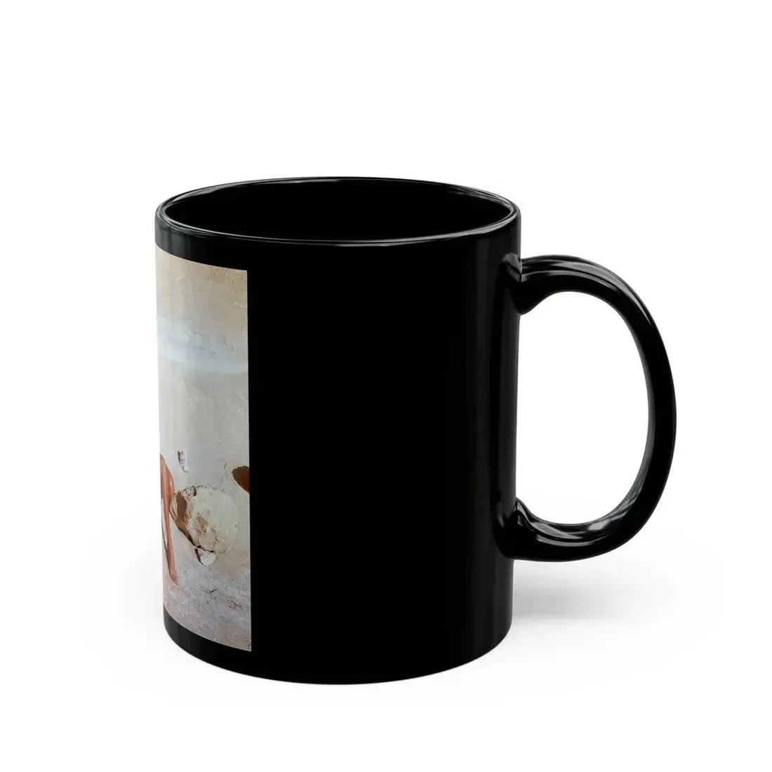 June Palmer #184 - Topless (Vintage Female Icon) Black Coffee Mug - Go Mug Yourself