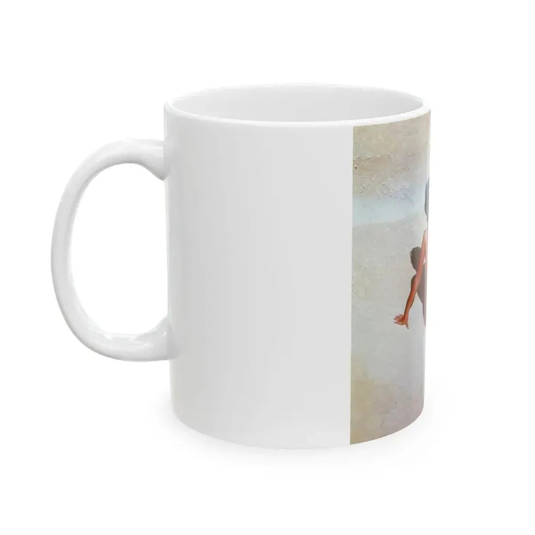 June Palmer #184 - Topless (Vintage Female Icon) White Coffee Mug - Go Mug Yourself