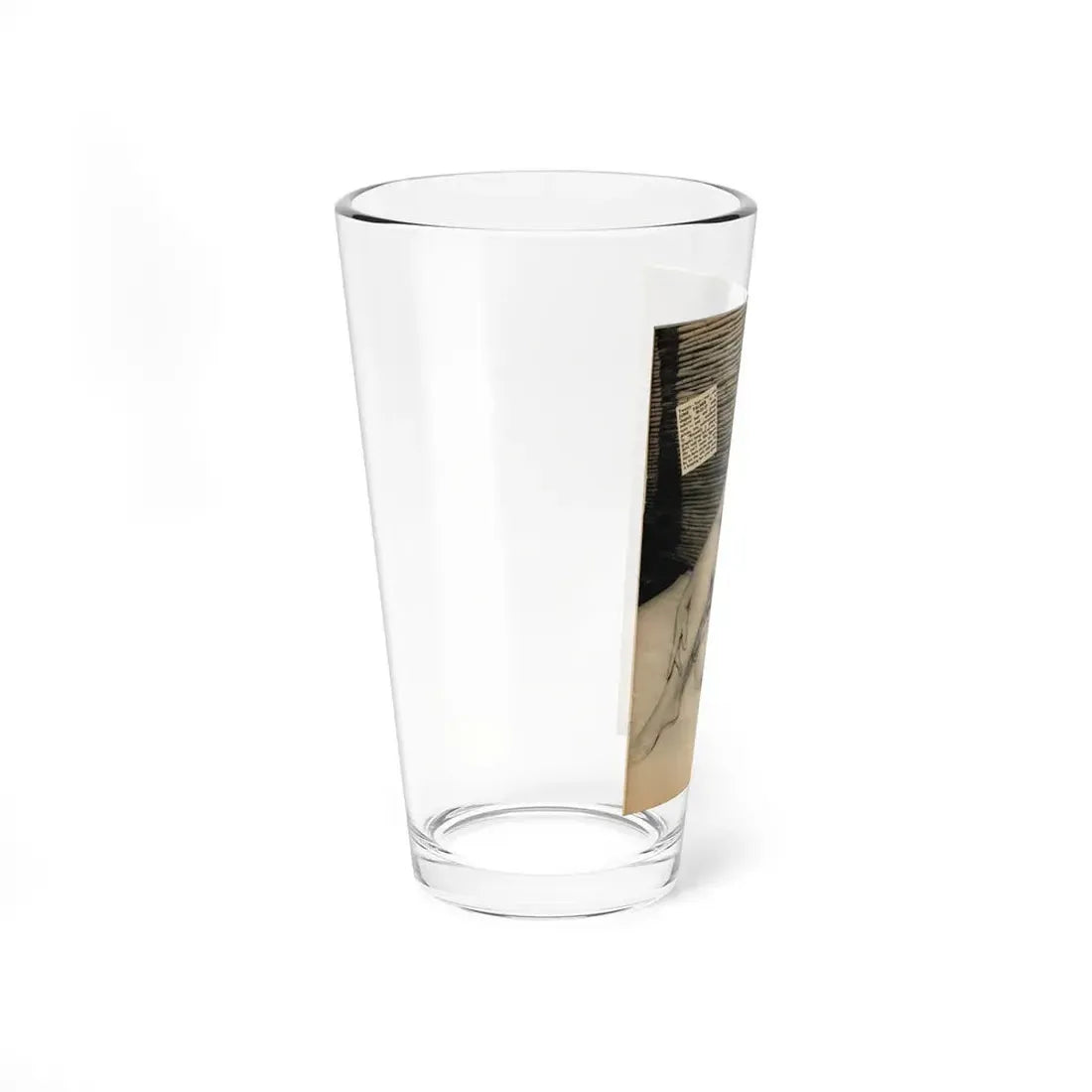 June Palmer #187 - Topless (Vintage Female Icon) Pint Glass 16oz - Go Mug Yourself