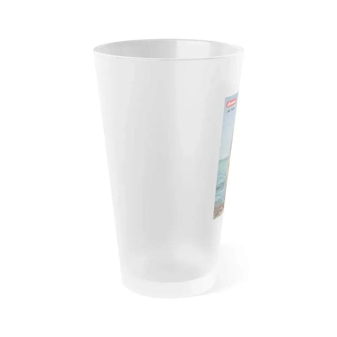 June Palmer #190 - Topless (Vintage Female Icon) Frosted Pint Glass 16oz - Go Mug Yourself