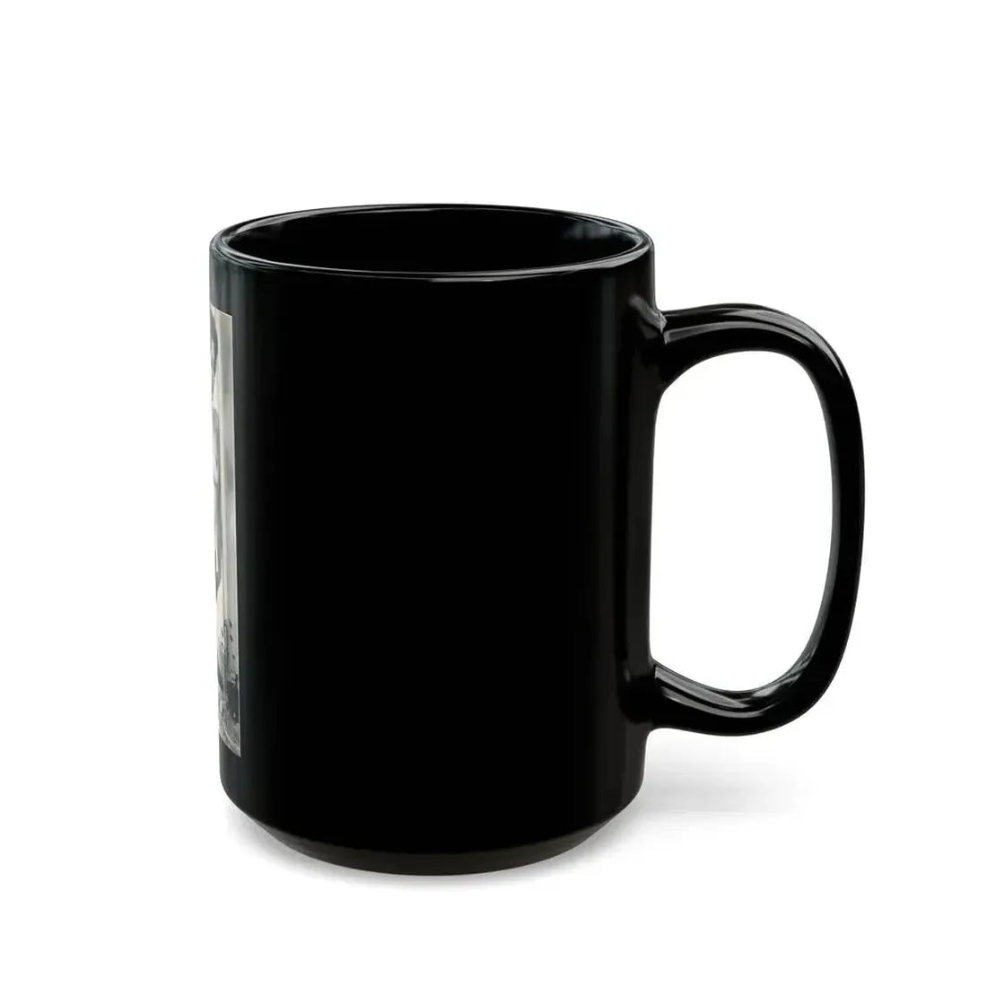 June Palmer #203 - Topless (Vintage Female Icon) Black Coffee Mug - Go Mug Yourself