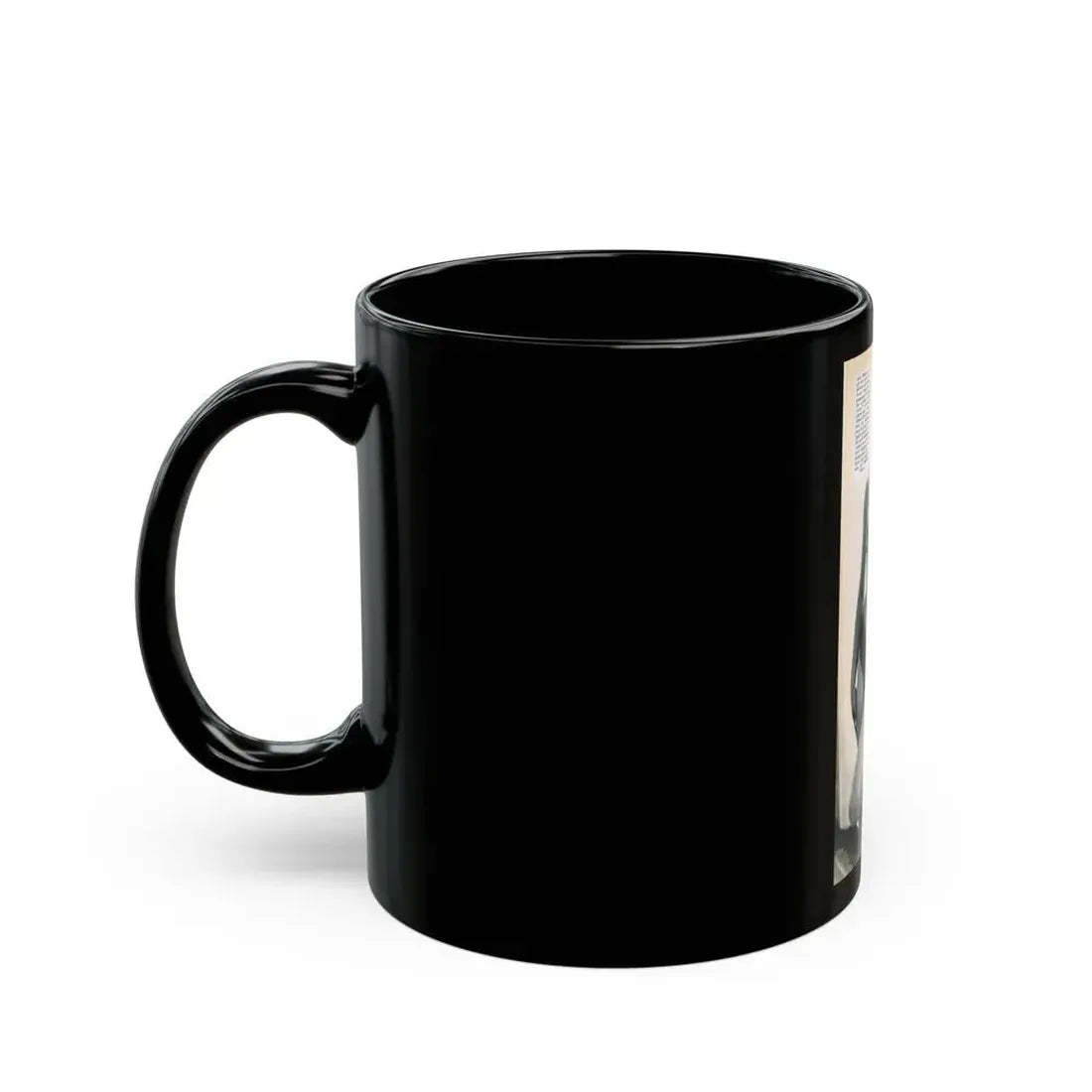 June Palmer #203 - Topless (Vintage Female Icon) Black Coffee Mug - Go Mug Yourself