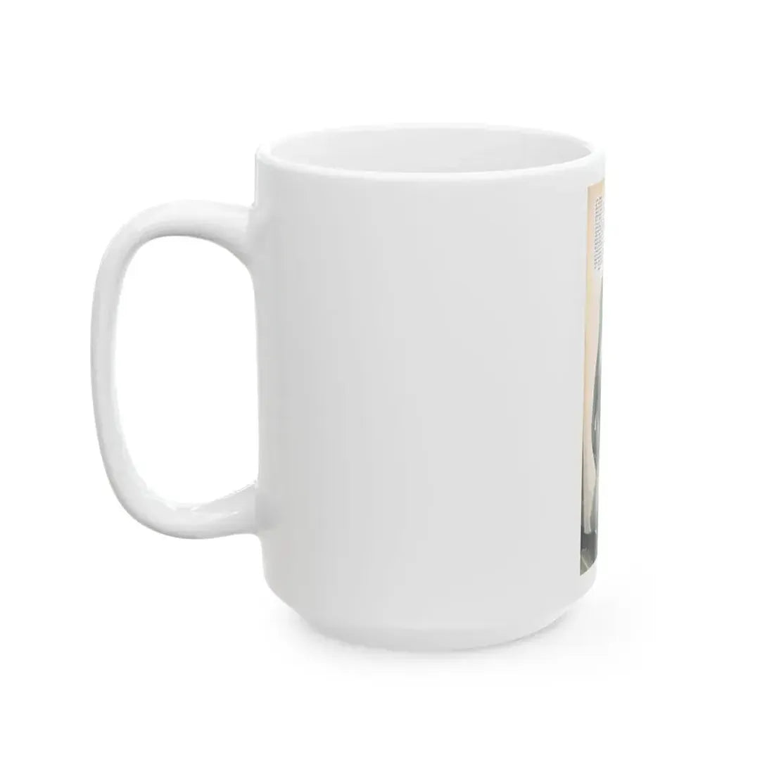 June Palmer #203 - Topless (Vintage Female Icon) White Coffee Mug - Go Mug Yourself