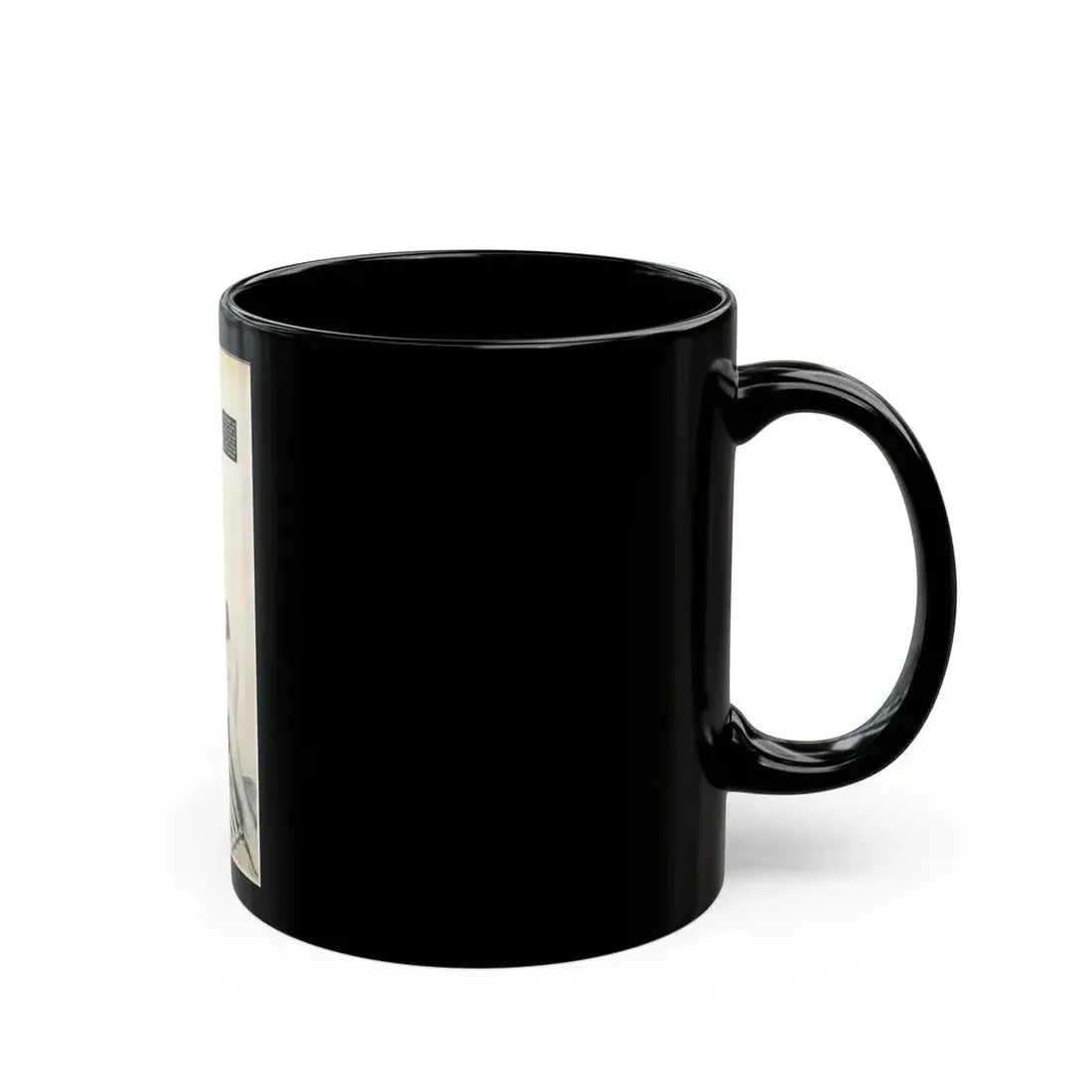June Palmer #204 - Topless (Vintage Female Icon) Black Coffee Mug - Go Mug Yourself
