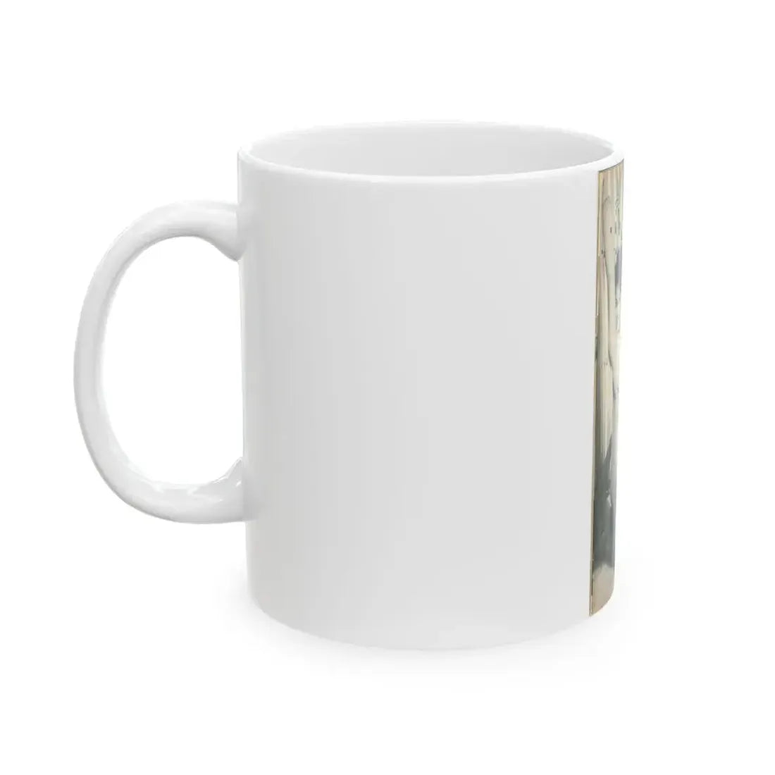 June Palmer #204 - Topless (Vintage Female Icon) White Coffee Mug - Go Mug Yourself